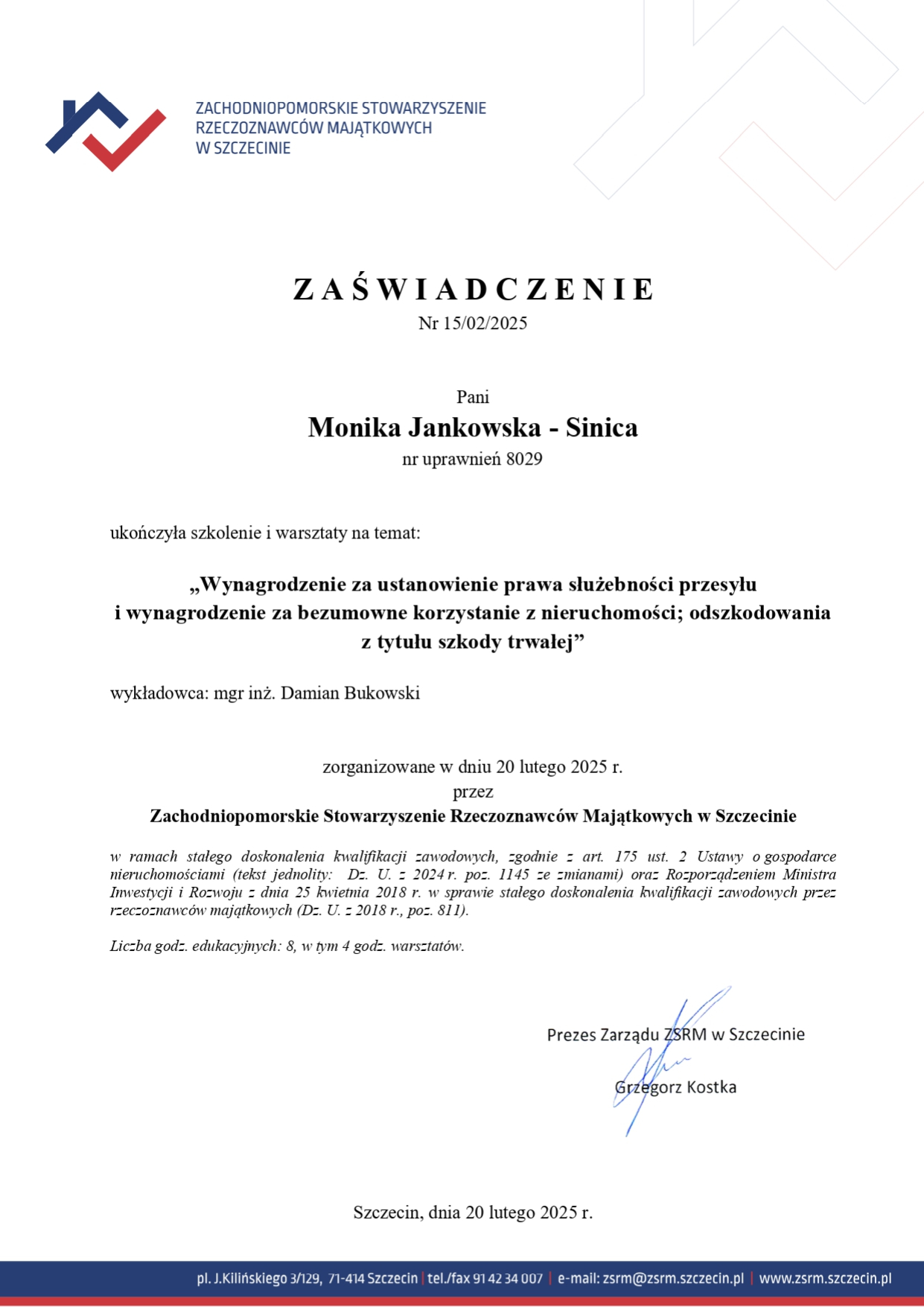 Zaświadczenie