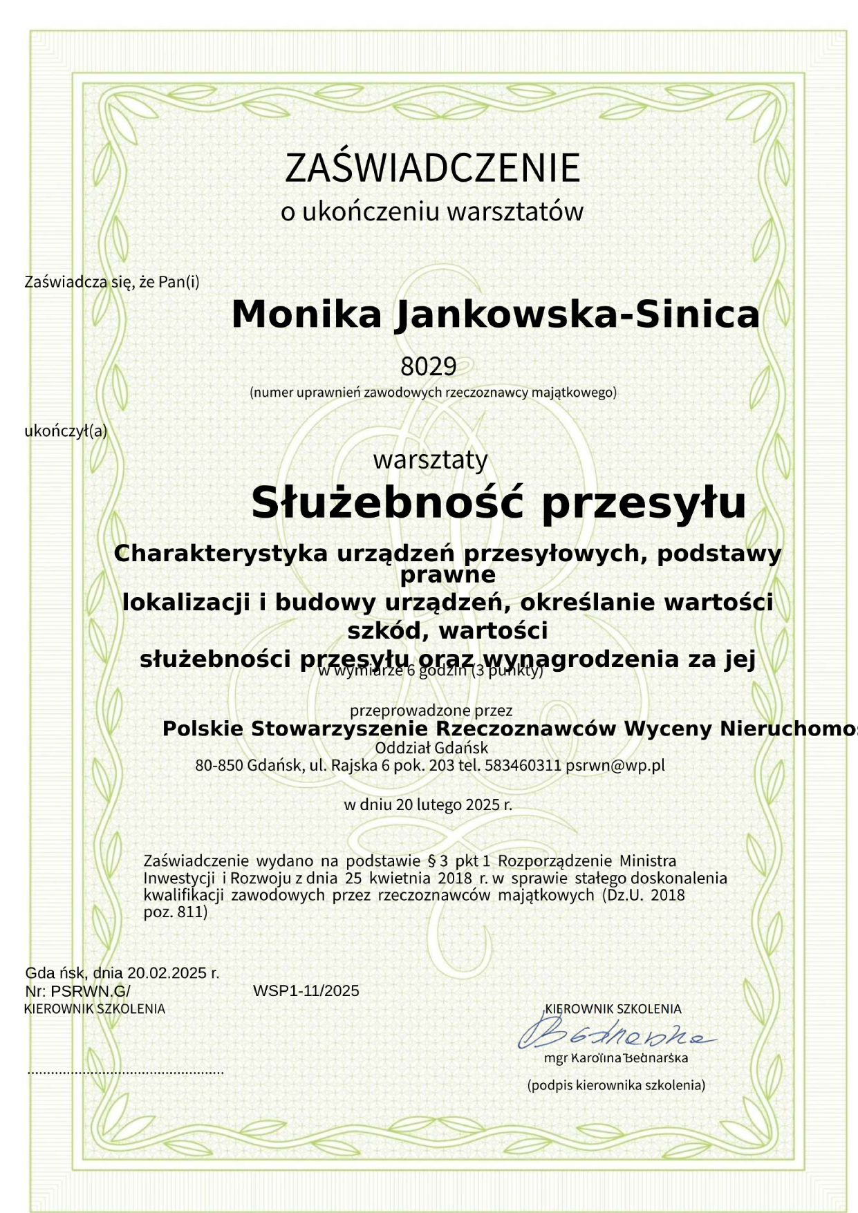Zaświadczenie